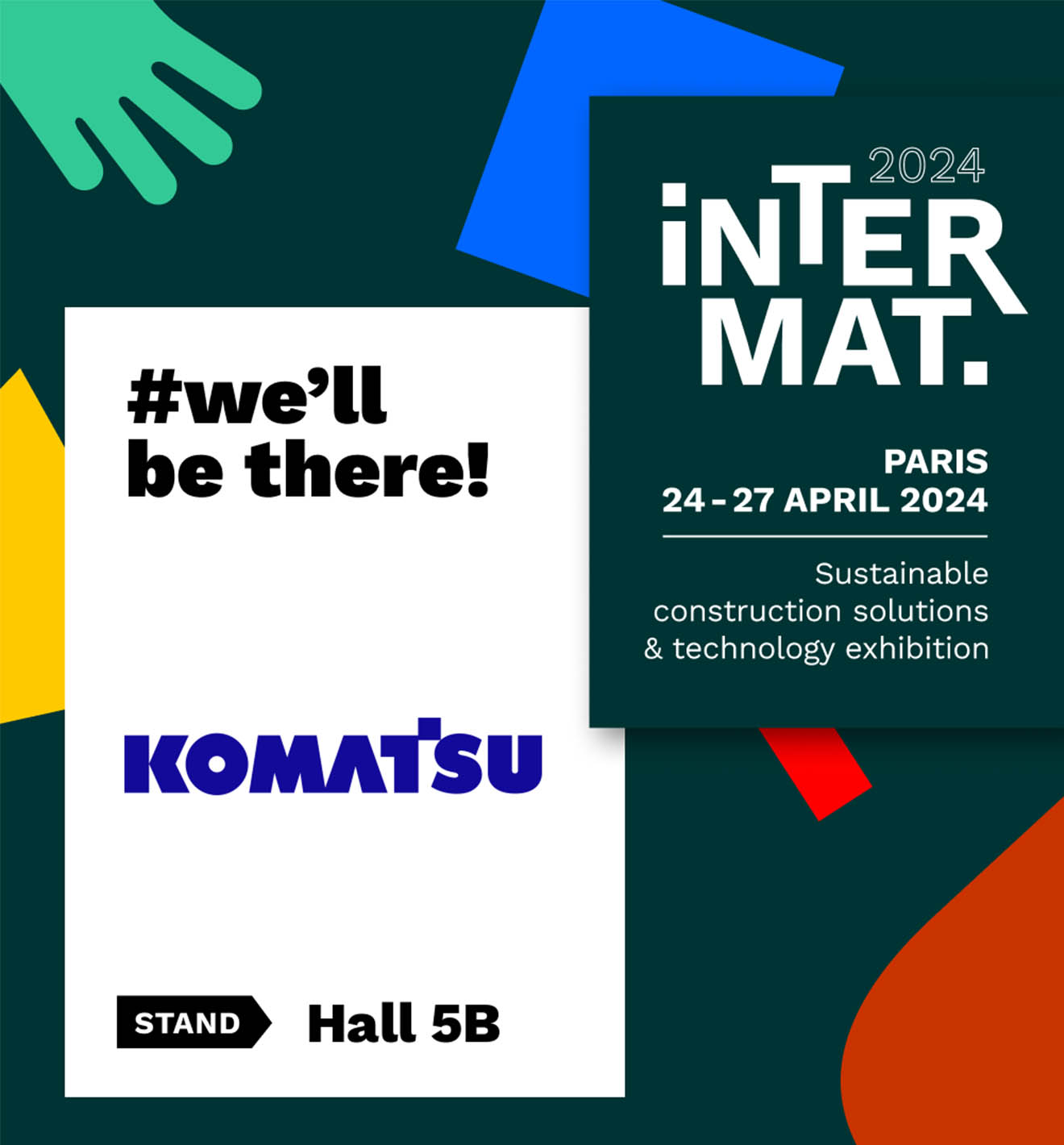 Participation de Komatsu au salon Intermat 2024
