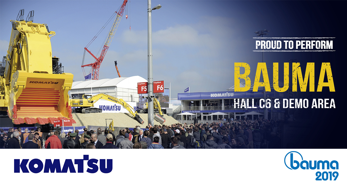 Komatsu à Bauma 2019