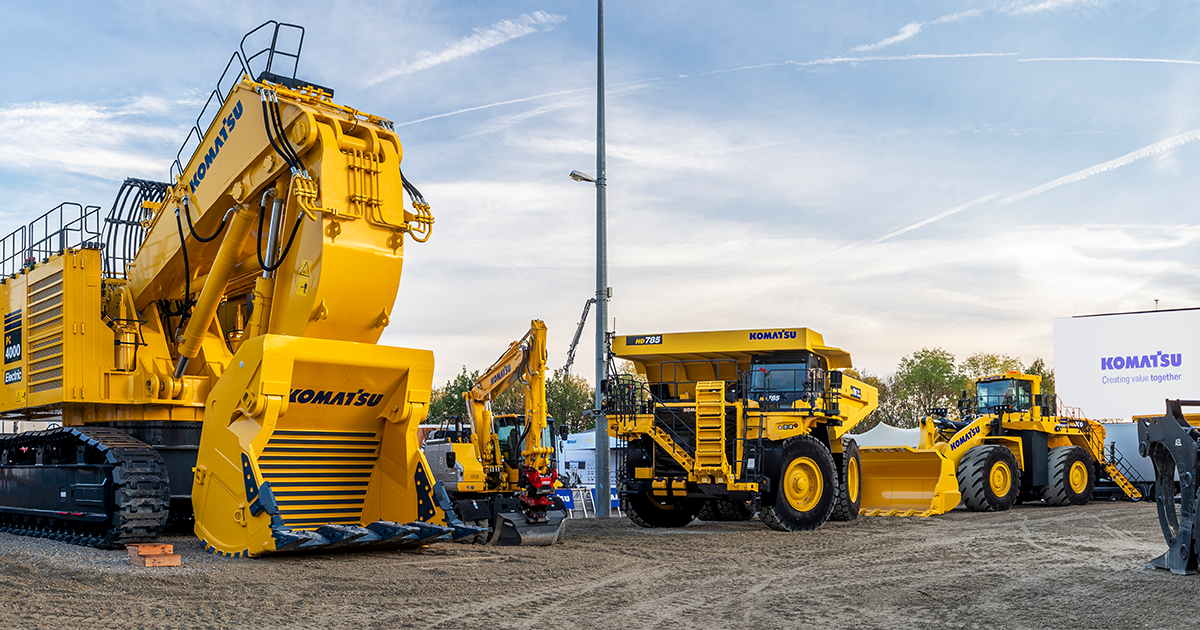 Komatsu auf der bauma 2022