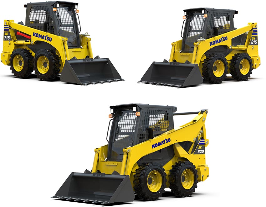 Komatsu announces its all-new skid steer loaders